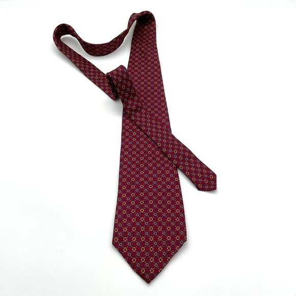 Henri Christian NY/Paris Designed in Great Britain All Silk Vintage Mens Tie - Picture 3 of 6
